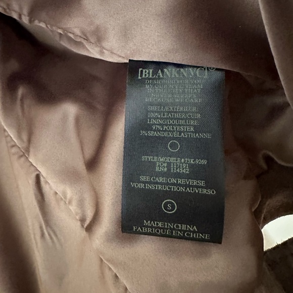 NWT BLANK NYC Suede Moto Jacket in Taupe Size Small - Picture 3 of 5